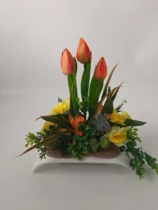 Stroik wielkanocny wykonany przez florystki z KP Paula (3)