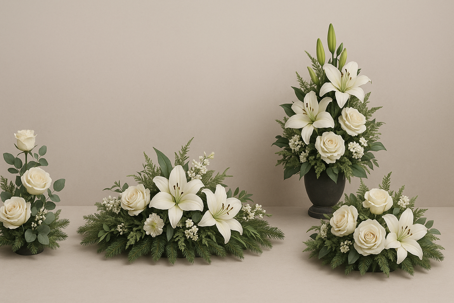 Porównanie trwałych stroików na cmentarz i zwykłych dekoracji z kwiatów sztucznych